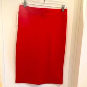 Stretch Fabric Pencil Skirt